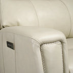 71.5 Leather Zero Gravity Power Recliner Loveseat Sofa with Power Headrest, USB&USB-C Port