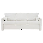 3-Seater Sofa 77 Chenille Couch - Plush Triple Seater Sofa with High-Density Foam Cushions, Deep Seat Living Room Couch
