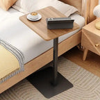 C Shaped End Table for Couch & Bedside - 15.7D x 11.8W x 23.6H