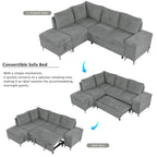 Power Recliner Corner Sofa Reclining Sofa Sectional Couches with Cup Holders, USB Ports and Power Socket for Living Room