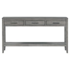 Contemporary 3-Drawer Console Table with 1 Shelf