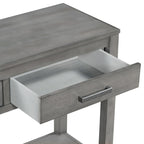 Contemporary 3-Drawer Console Table with 1 Shelf