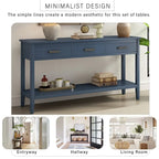 Contemporary 3-Drawer Console Table with 1 Shelf