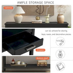 Contemporary 3-Drawer Console Table with 1 Shelf