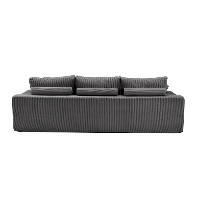 GDFStudio - Olivia Morgan Ultra-Soft Modular 110-Inch L-Shaped Cloud Sofa With No-Assembly, Full-Compression Comfort