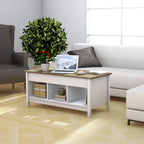 Costway Lift Top Coffee Table w/ Hidden Compartment and Storage