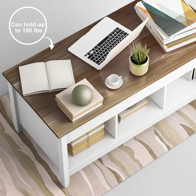 Costway Lift Top Coffee Table w/ Hidden Compartment and Storage