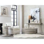 Hooker Furniture 628-85669-00 Sabre 14 Wide Marble Top Metal Console