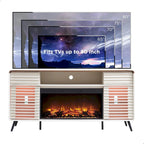 Mid Century Modern Fireplace TV Stand, Entertainment Center