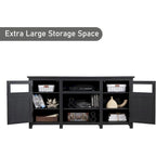 Farmhouse TV Stand for 75 Inch TV, Modern Entertainment Center