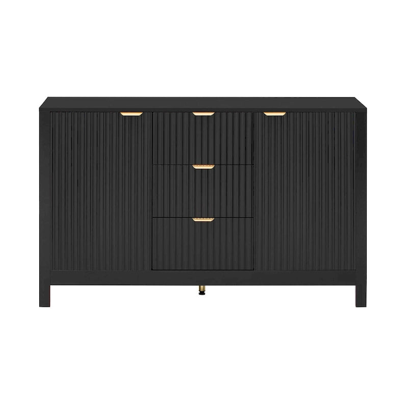 Modern Entryway Cabinet with Adjustable Shelves and Soft-Close Doors