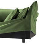 120 Chenille L-Shaped Sectional with Convertible Ottoman & 2 Pillows and 3-Seater Cloud Couch