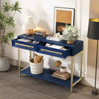 Wood Console Entryway Table with 2 Drawers for Living Room, Entryway