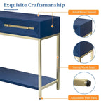 Wood Console Entryway Table with 2 Drawers for Living Room, Entryway