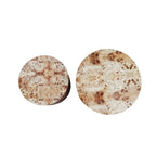 Set of 2 Modern Wooden Nesting Round Coffee Table