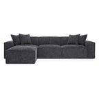 Mindy Chenille Basketweave Modular Sectional - 115.3W x 70D x 28.2H