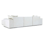 Mindy Chenille Basketweave Modular Sectional - 115.3W x 70D x 28.2H