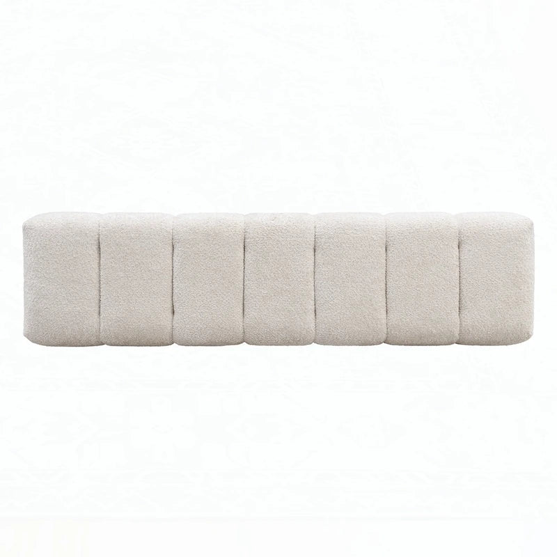No-Assembly End of Bed Entryway Bench Ottoman