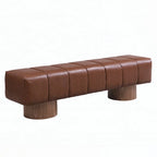 No-Assembly End of Bed Entryway Bench Ottoman