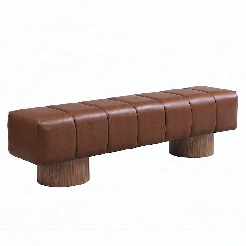 No-Assembly End of Bed Entryway Bench Ottoman