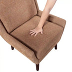 Comfortable Contemporary Accent Chair with Durable Upholstery and Solid Wood Legs