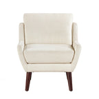 Comfortable Contemporary Accent Chair with Durable Upholstery and Solid Wood Legs
