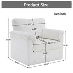 33 Corduroy Swivel Single Sofa Chair