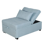 Multi-Functional Folding Ottoman Sofa Bed with Converts to Lounge Chair and Single Bed (264lb Capacity)
