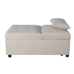 Multi-Functional Folding Ottoman Sofa Bed with Converts to Lounge Chair and Single Bed (264lb Capacity)