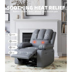 27 Oversized 360 Swivel Recliner Chairs with Heat and Massage