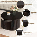 30.5 MDF Coffee Table with Drawer & Slat Base