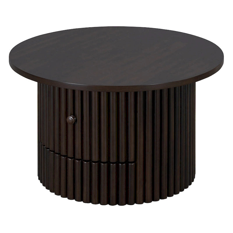 30.5 MDF Coffee Table with Drawer & Slat Base