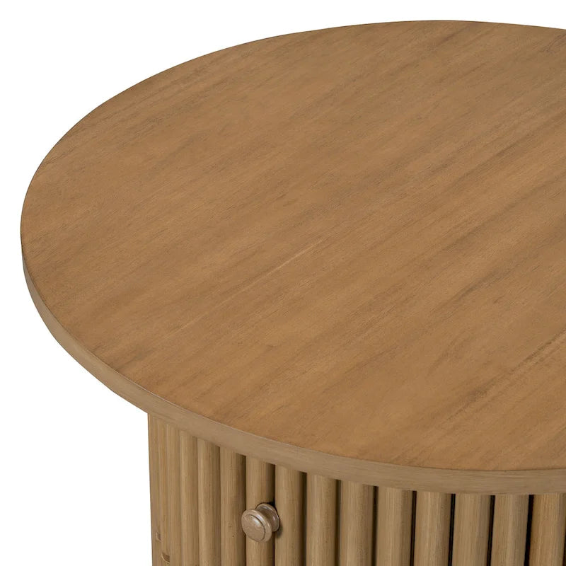 30.5 MDF Coffee Table with Drawer & Slat Base