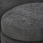 Boucle Upholstered Accent Chair with Curved Back, Plush Seating and No Assembly Required