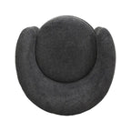 Boucle Upholstered Accent Chair with Curved Back, Plush Seating and No Assembly Required