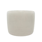 Boucle Upholstered Accent Chair with Curved Back, Plush Seating and No Assembly Required