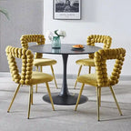 22.04 Accent Chairs with Iron Legs (Set of 2)