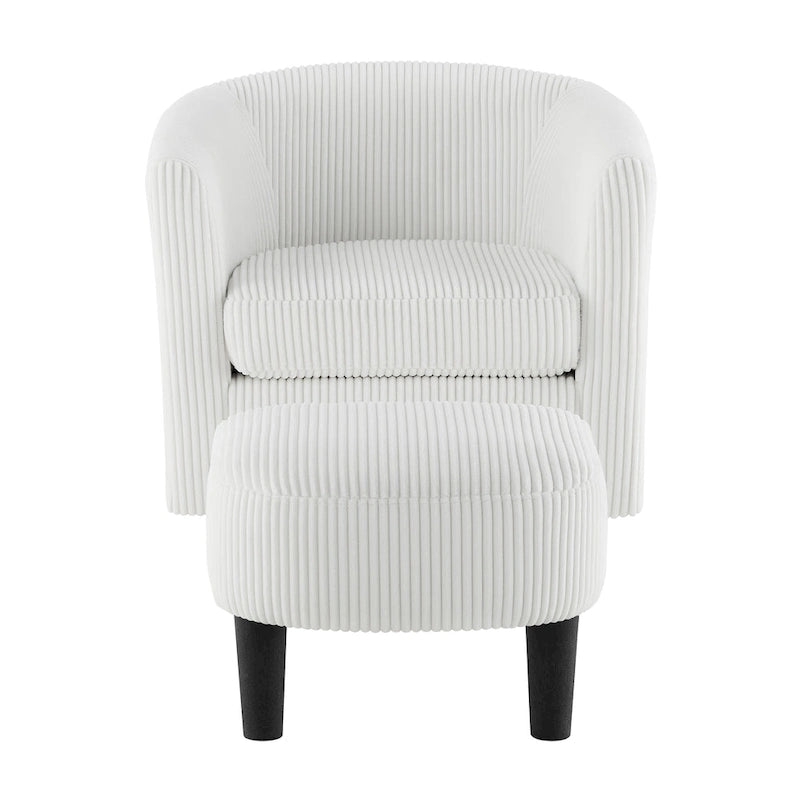 26.38 Swivel Arm Chair with Ottoman