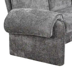 94.1 Chenille L-Shaped Futon Sofa with Adjustable Backrest & Reversible Chaise