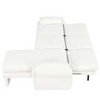 94.1 Chenille L-Shaped Futon Sofa with Adjustable Backrest & Reversible Chaise