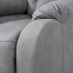 Grey Wide Seat Power Lift Recliner for Seniors with Remote Control, Side Pocket, and Adjustable Recline Options