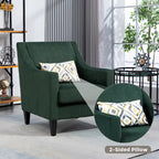 Emerald 26.77 Upholstered Arm Chair with Scooped Arms