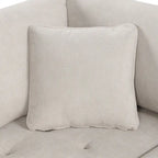 Beige 117 U-Shaped Oversized 6-Seater Sofa