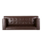 Modern 80.75 Button Tufted 3-seater Sofa with Wood Legs for Living Room