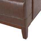 Modern 80.75 Button Tufted 3-seater Sofa with Wood Legs for Living Room