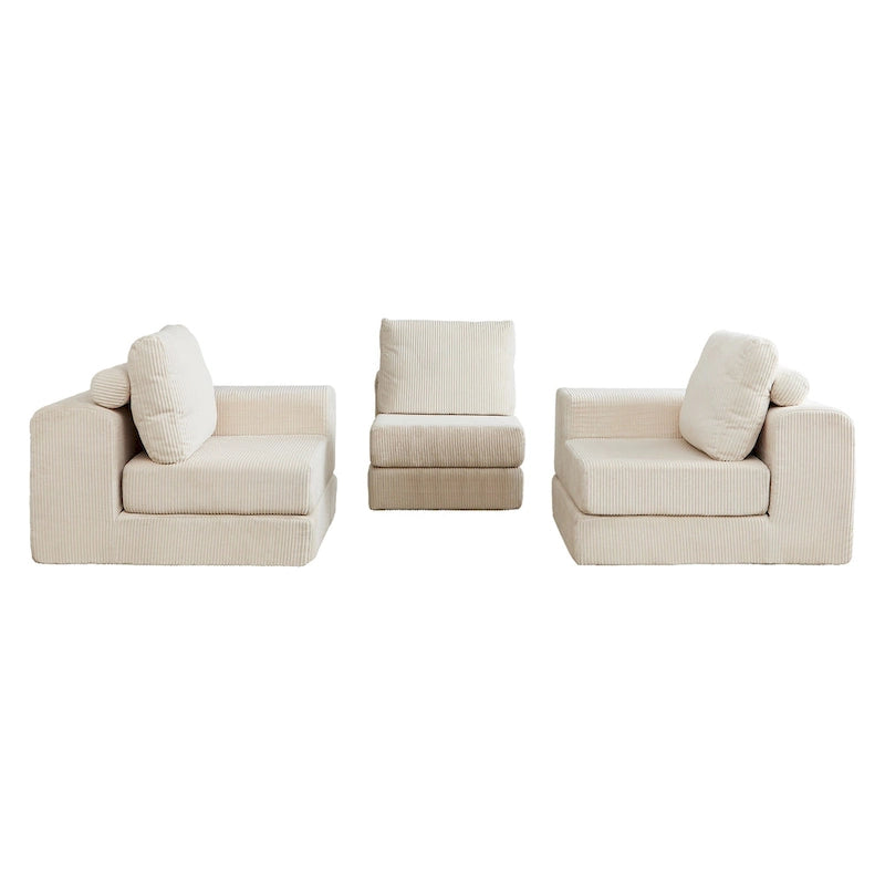 108 Foam Modular Sofa Bed with Memory Foam & Spring Base