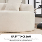 Luxury Chenille Fabric Sofa,4 Seater Modular Curved Sectional Couch