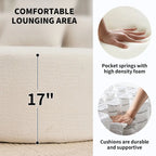 Luxury Chenille Fabric Sofa,4 Seater Modular Curved Sectional Couch