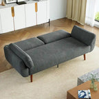 73.3 W Flared Arm Convertible Sleeper Sofa Modern Corduroy Loveseat