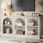 63-Inch Farmhouse Console Table with 3 Tier Storage for Entryway, Living Room - 11.81D x 62.99W x 31.5H